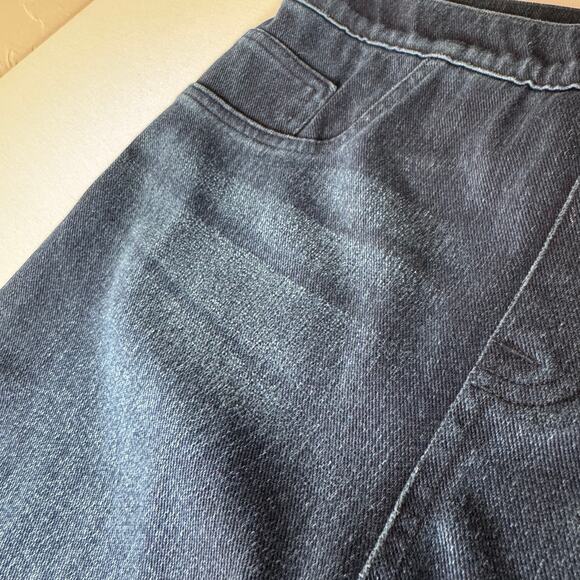 Spanx Womens Jean-ish Pull On Ankle Leggings Twilight Rinse Sz L | Stretch Denim - Picture 7 of 16